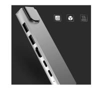 DAYTONA  CF04 M.BOOK UYUMLU TYPE-C TO GIGABIT ETH+HDMI+2X USB 3.0 + 2X TYPE-C ADAPTOR